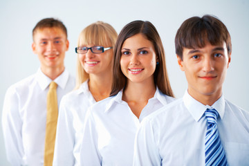 Business woman with her colleagues