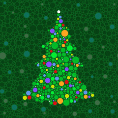 Dot Christmas tree