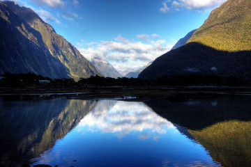 Mitre Peak in low tide