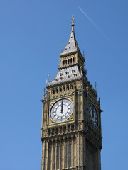 12 o'clock on Big Ben, London.