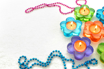 Accented by Colored Daisies