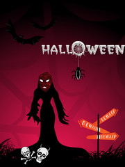 illustration of halloween background