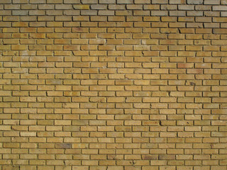 Newly built brick wall background