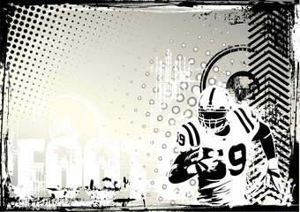 american football grungy background - 17978592