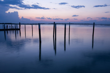 tramonto sulla laguna di Bibione