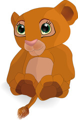 children's toy a small lion