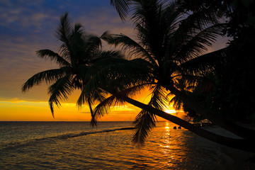 Fototapeta na wymiar Maldivian Sunset