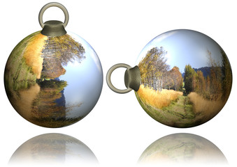 Weihnachtskugeln zum freistellen - 3D