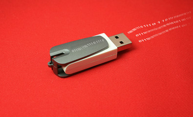 USB stick with data flowing out