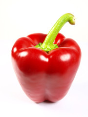 Red pepper isolated on white