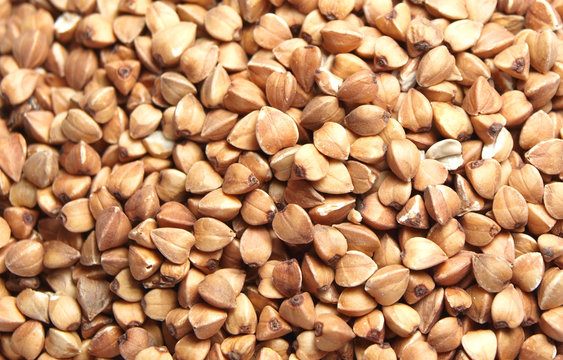 Buckwheat cereals background