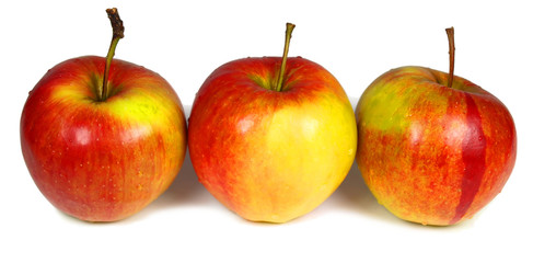 Apples isolated on white