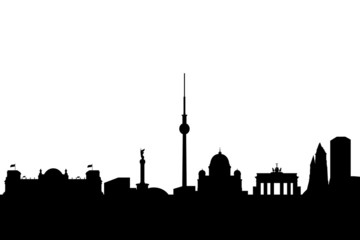 Fototapeta premium panoramę miasta berlin z zabytkami wysokiej jakości