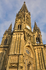 Fototapeta na wymiar catedral de San Sebastian