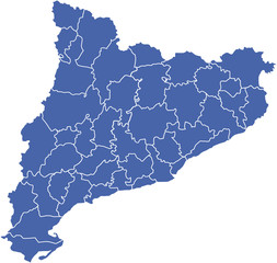 Naklejka premium regiony katalonia2