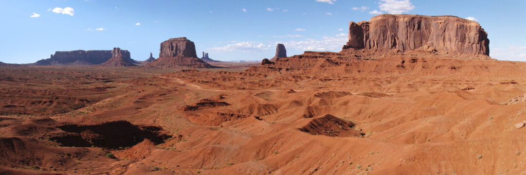 Colored Monument Valley during daytime