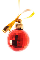 christmas ball isolated on white