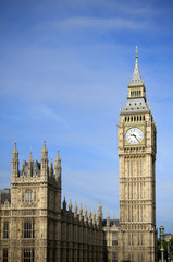 Fototapeta na wymiar The Houses of Parliament and the Big Ben