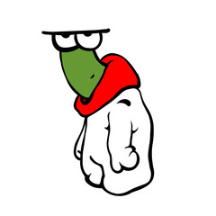 Dissatisfied alien teen