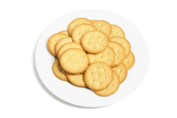 Plate of Cracker Biscuits