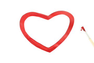 heart isolated on white