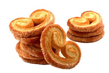 pile of palmeritas isplated on white.