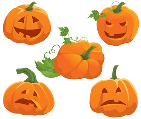 pumpkin emotion set