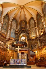 Poster Basilica at the Montserrat Monastery near Barcelona, Spain © Patrick Poendl