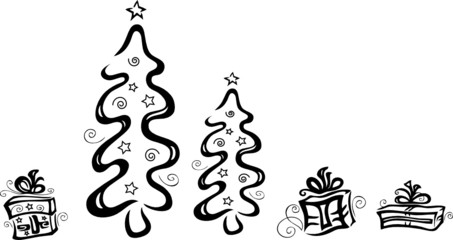 christmas tree, Weihnachten, Weihnachtsbaum, Geschenke