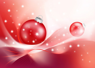 Obraz na płótnie Canvas modern red Christmas decoration