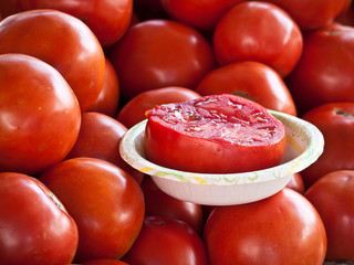 Tomatoes at a market in Virginia