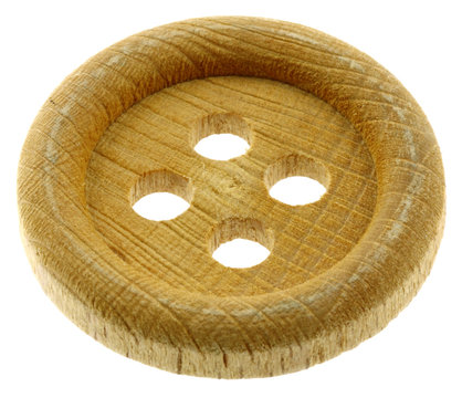 bouton bois fond blanc