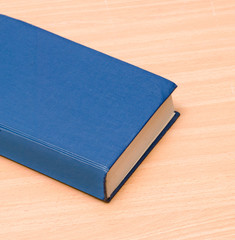 Close up of book on desk