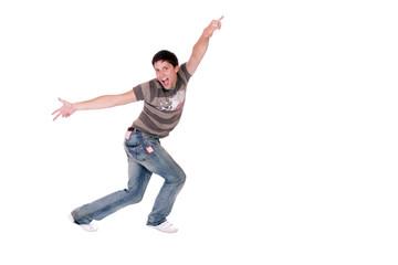 Man isolated on white