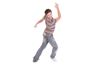 Man isolated on white