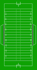 Scale Vector American Football Pitch