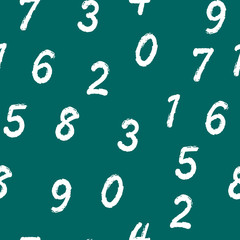 Numbers. Seamless vector wallpaper