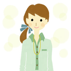 カジュアルな雰囲気の女の子