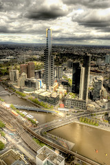 Melbourne cityscape in HDR