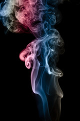 Obraz premium Abstract background of beautiful color smoke waves.