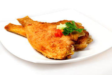Roasted  Flounder ( plaice )