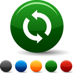 Refresh icon set. Vector illustration