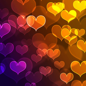 beautiful heart shape background