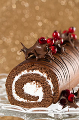 Decorated Christmas Roulade