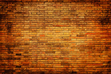 Old ,grunge, brick wall as background