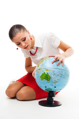 Business woman look for new opportunities