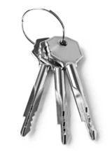 keys isolated on white