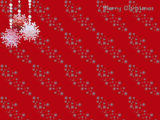 Elegante Weihnachtskarte im roten Design