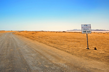 way through the desert
