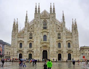 Naklejka premium Italy, Milan cathedral, know as Duomo